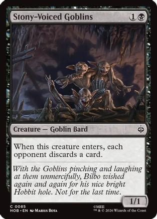 Stony-Voiced Goblins (HOB-085) - The Hobbit Foil - Card Brawlers