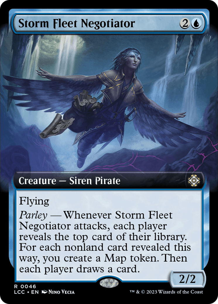 Storm Fleet Negotiator (Extended Art) [The Lost Caverns of Ixalan Commander] - Card Brawlers