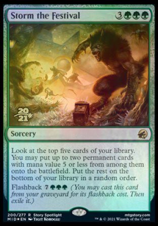 Storm the Festival [Innistrad: Midnight Hunt Prerelease Promos] - Card Brawlers