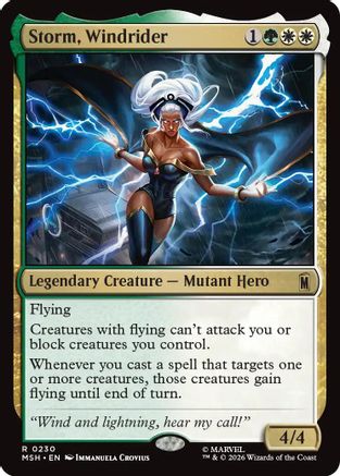 Storm, Windrider (MSH-230) - Marvel Super Heroes - Card Brawlers