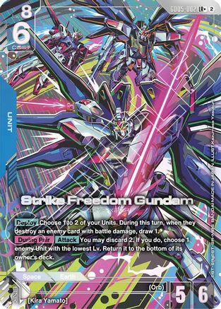 Strike Freedom Gundam (LR+) (GD05-002) - Freedom Ascension Holofoil - Card Brawlers