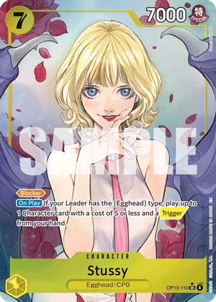 Stussy (Alternate Art) (OP13-110) - Carrying On His Will Foil - Card Brawlers