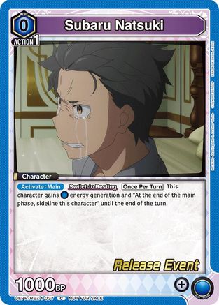 Subaru Natsuki (037) (UEPR/REZ-1-037) - UE24BT ReZERO Starting Life in Another World Release Event Cards - Card Brawlers