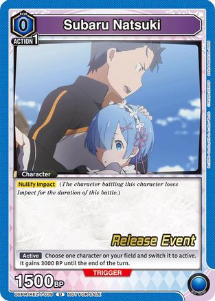 Subaru Natsuki (039) (UEPR/REZ-1-039) - UE24BT ReZERO Starting Life in Another World Release Event Cards - Card Brawlers