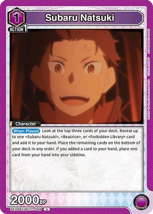 Subaru Natsuki (069) (UE24BT/REZ-1-069) - UE24BT ReZERO Starting Life in Another World - Card Brawlers
