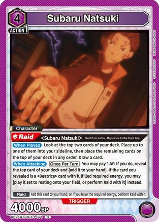 Subaru Natsuki (071) (UE24BT/REZ-1-071) - UE24BT ReZERO Starting Life in Another World Foil - Card Brawlers