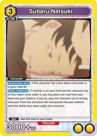 Subaru Natsuki (UE24ST/REZ-1-101) - UE24ST ReZERO Starting Life in Another World Starter Deck Foil - Card Brawlers