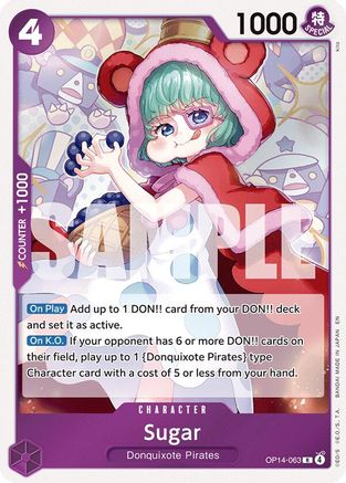 Sugar (OP14-063) - The Azure Sea's Seven - Card Brawlers