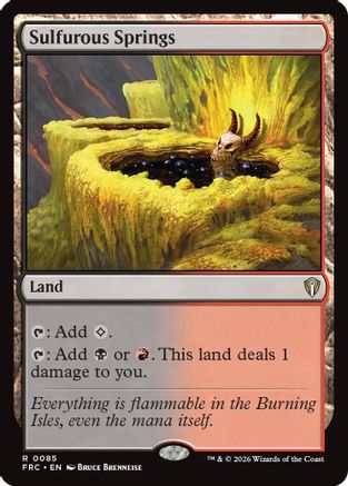 Sulfurous Springs (FRC-085) - Commander: Reality Fracture - Card Brawlers
