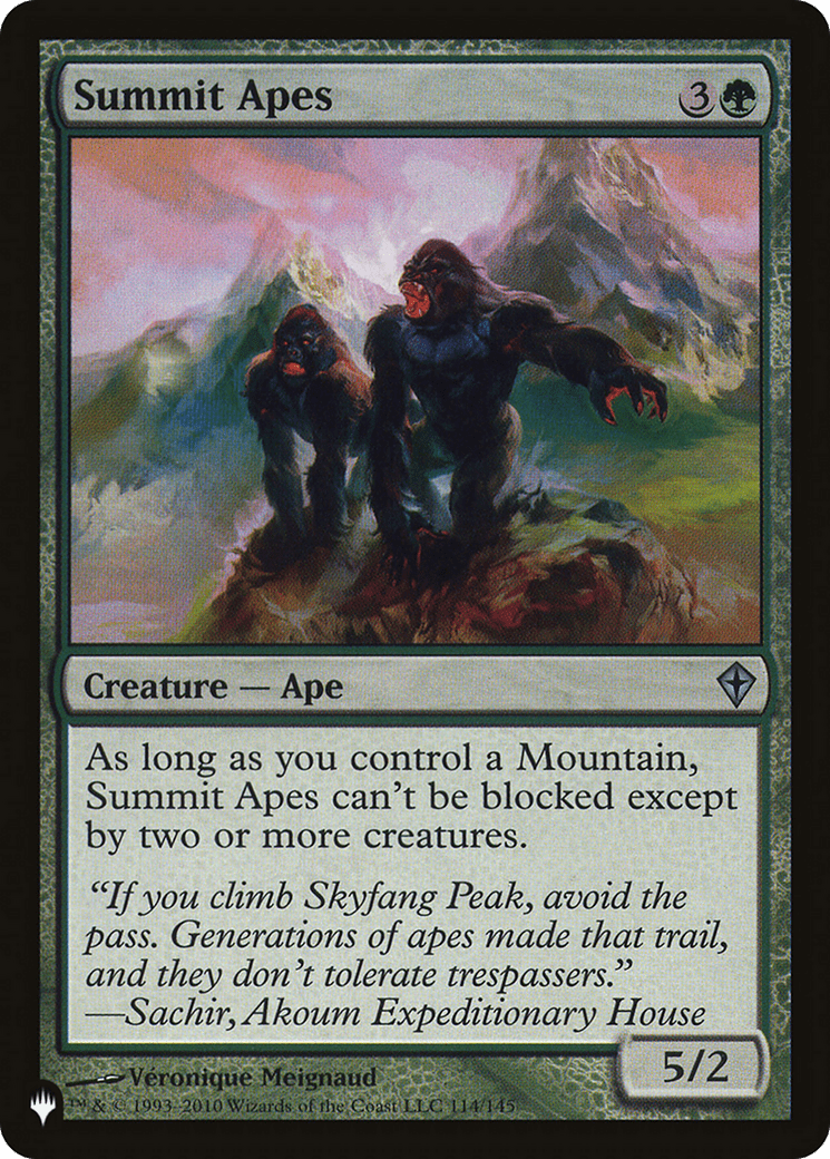 Summit Apes [The List] - Card Brawlers