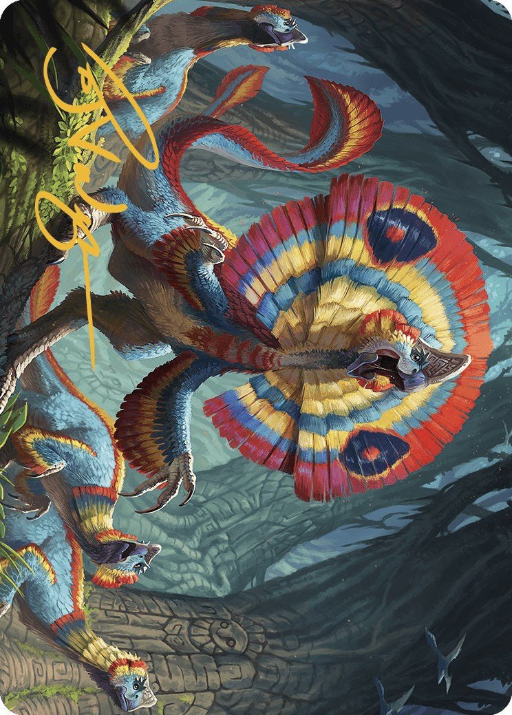 Sunfrill Imitator Art Card (Gold - Stamped Signature) [The Lost Caverns of Ixalan Art Series] - Card Brawlers