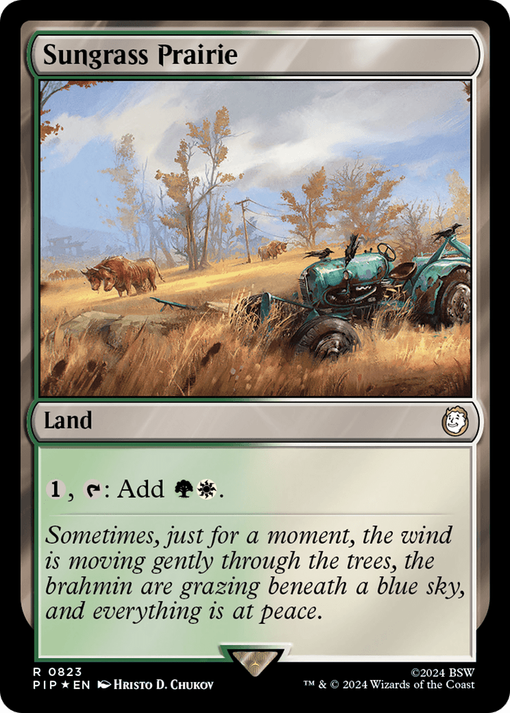 Sungrass Prairie (Surge Foil) [Fallout] - Card Brawlers