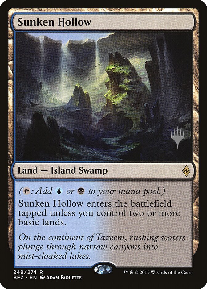 Sunken Hollow [Battle for Zendikar Promos] - Card Brawlers
