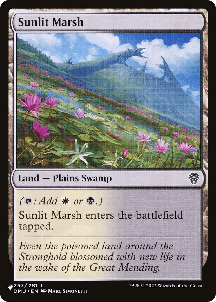 Sunlit Marsh [The List] - Card Brawlers