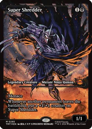 Super Shredder (Showcase) (TMT-285) - Teenage Mutant Ninja Turtles Foil - Card Brawlers