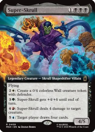 Super-Skrull (Extended Art) (MSH-409) - Marvel Super Heroes - Card Brawlers