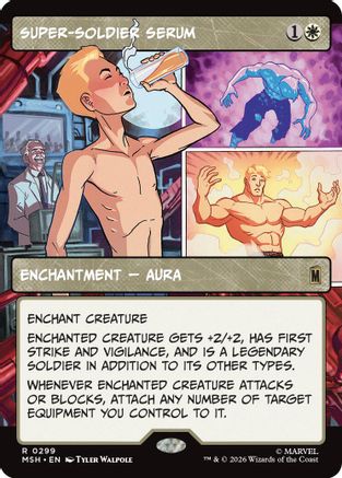 Super-Soldier Serum (Borderless) (MSH-299) - Marvel Super Heroes - Card Brawlers