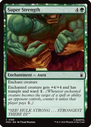 Super Strength (MSH-189) - Marvel Super Heroes - Card Brawlers