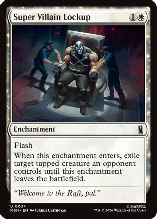 Super Villain Lockup (MSH-037) - Marvel Super Heroes Foil - Card Brawlers