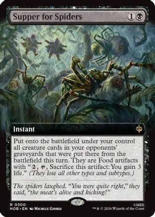 Supper for Spiders (Extended Art) (HOB-300) - The Hobbit - Card Brawlers
