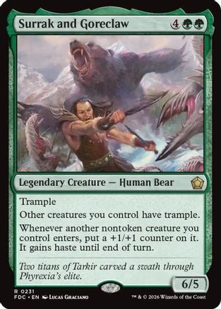 Surrak and Goreclaw (FDC-231) - Commander: Foundations - Card Brawlers