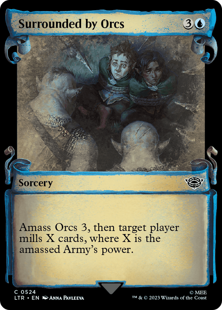 Surrounded by Orcs [The Lord of the Rings: Tales of Middle - Earth Showcase Scrolls] - Card Brawlers