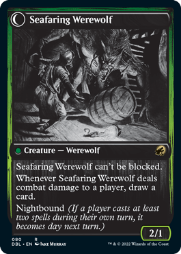 Suspicious Stowaway // Seafaring Werewolf [Innistrad: Double Feature] - Card Brawlers