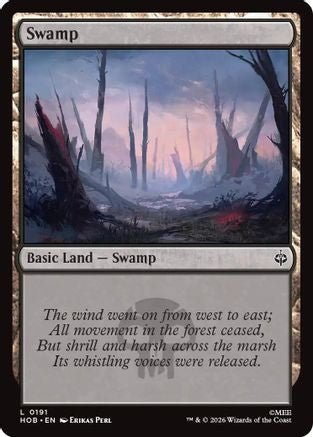 Swamp (0191) (HOB-191) - The Hobbit Foil - Card Brawlers