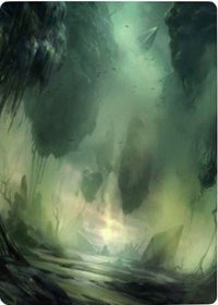 Swamp 1 Art Card [Zendikar Rising Art Series] - Card Brawlers