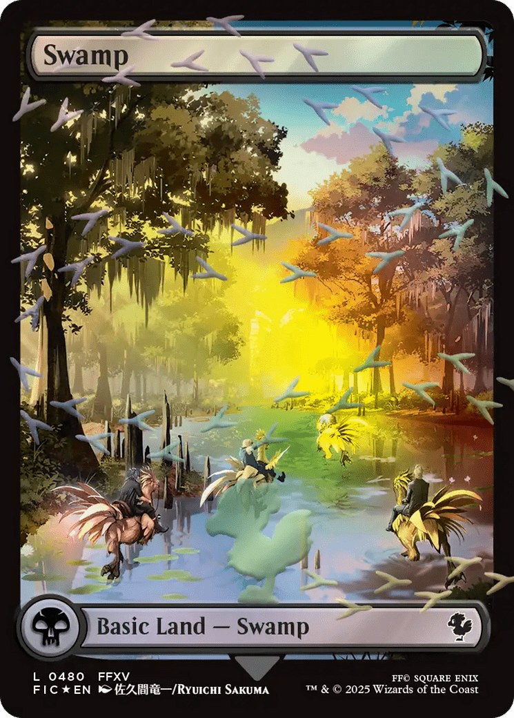 Swamp (Chocobo Track Foil) [FINAL FANTASY Commander] - Card Brawlers