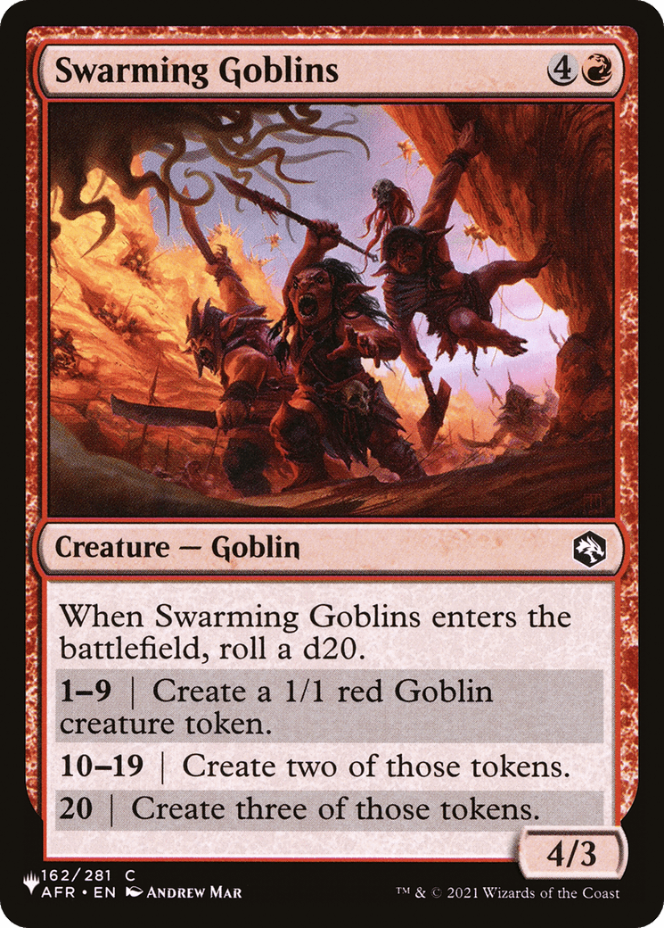 Swarming Goblins [The List] - Card Brawlers