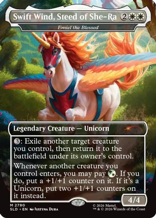 Swift Wind, Steed of She-Ra - Emiel the Blessed (SLD-2780) - Secret Lair Drop Series Foil - Card Brawlers
