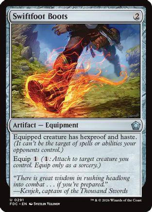 Swiftfoot Boots (FDC-291) - Commander: Foundations - Card Brawlers