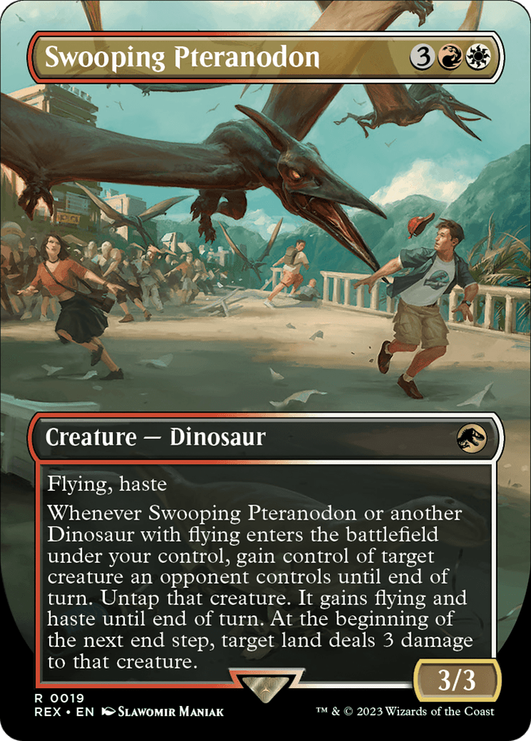Swooping Pteranodon (Borderless) [Jurassic World Collection] - Card Brawlers