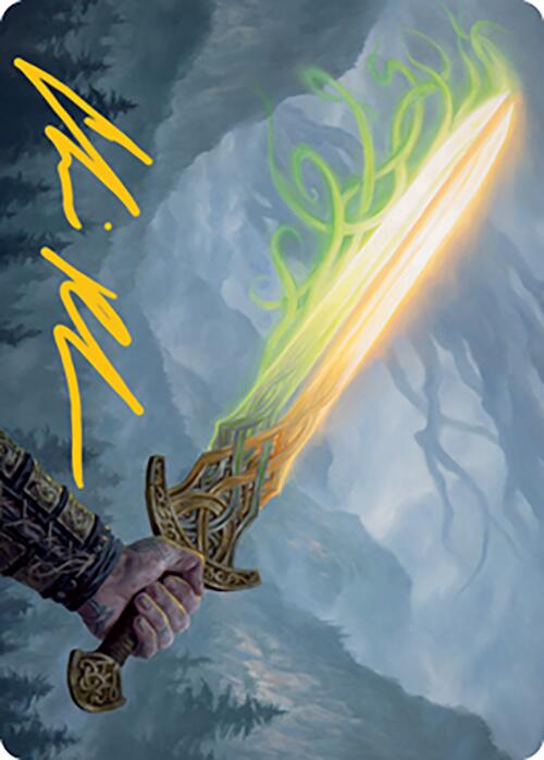 Sword of Hearth and Home Art Card (Gold - Stamped Signature) [Modern Horizons 2 Art Series] - Card Brawlers