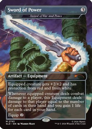 Sword of Power - Sword of War and Peace (SLD-2793) - Secret Lair Drop Series Foil - Card Brawlers