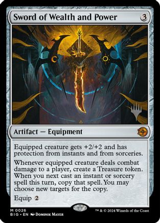 Sword of Wealth and Power (PPECL-026) - Promo Pack: Lorwyn Eclipsed Foil - Card Brawlers