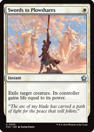 Swords to Plowshares (FDC-053) - Commander: Foundations - Card Brawlers
