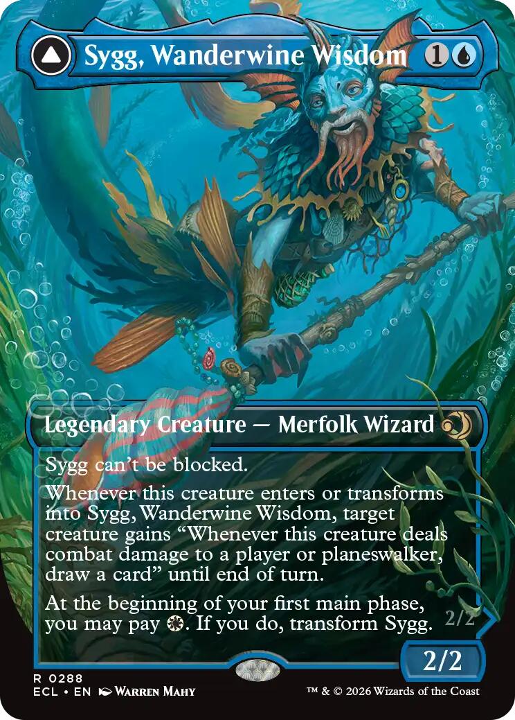 Sygg, Wanderwine Wisdom (Borderless) [Lorwyn Eclipsed] - Card Brawlers