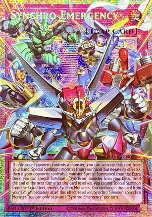 Synchro Emergency (Starlight Rare) (Extended Art) (MAMO-EN009) - Magnificent Monsters 1st Edition - Card Brawlers