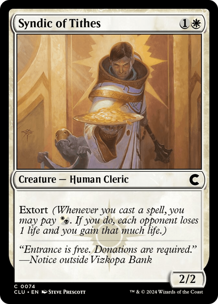 Syndic of Tithes [Ravnica: Clue Edition] - Card Brawlers