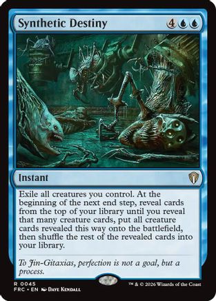 Synthetic Destiny (FRC-045) - Commander: Reality Fracture - Card Brawlers