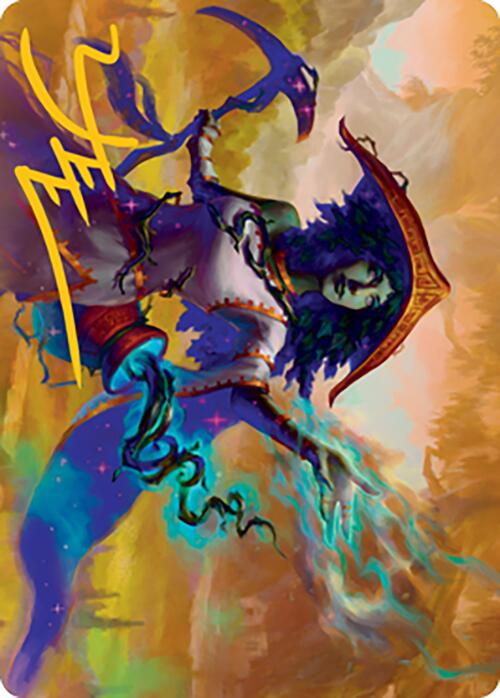 Sythis, Harvest's Hand Art Card (Gold - Stamped Signature) [Modern Horizons 2 Art Series] - Card Brawlers