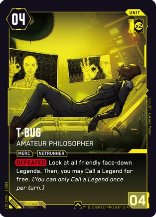 T-Bug - Amateur Philosopher (B055) - Welcome to Night City Beta - Card Brawlers