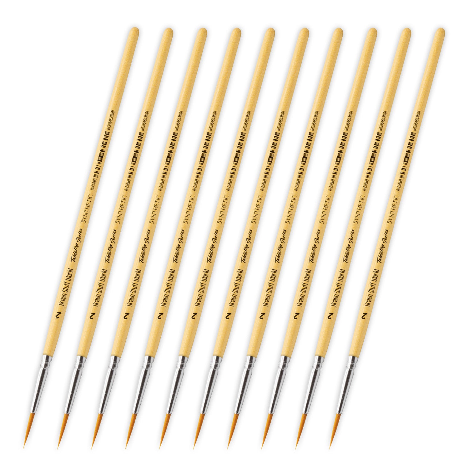 TABLETOP SERIES Synthetic Brush Set 2 (Pack of 10) - Green Stuff World - Card Brawlers | Quebec | Canada |