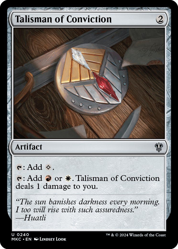 Talisman of Conviction [Murders at Karlov Manor Commander] - Card Brawlers