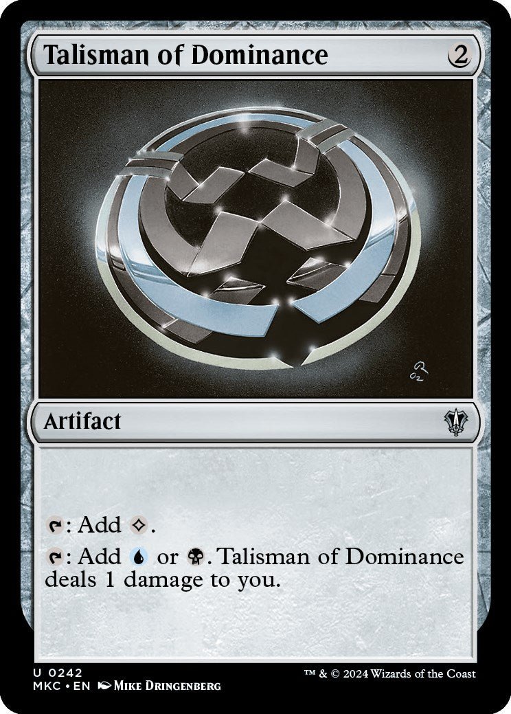 Talisman of Dominance [Murders at Karlov Manor Commander] - Card Brawlers