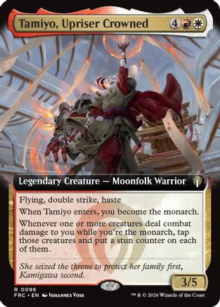 Tamiyo, Upriser Crowned (Extended Art) (FRC-096) - Commander: Reality Fracture - Card Brawlers