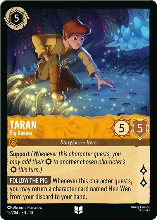 Taran - Pig Keeper (15/204) [Whispers in the Well] - Card Brawlers