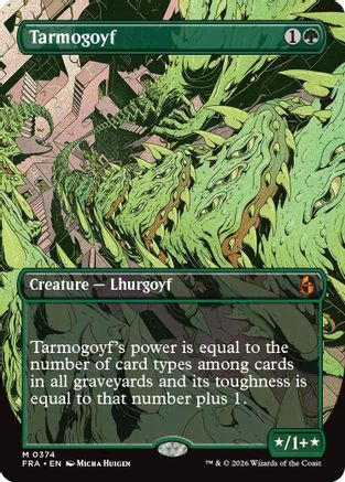 Tarmogoyf (Borderless) (FRA-374) - Reality Fracture - Card Brawlers